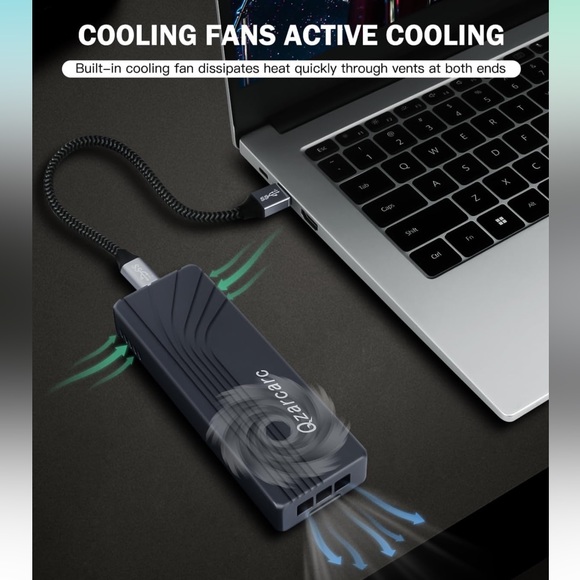 40Gbps M.2 SSD Enclosure, 2280/8TB Compatible with Thunderbolt /USB Port - Picture 6 of 14